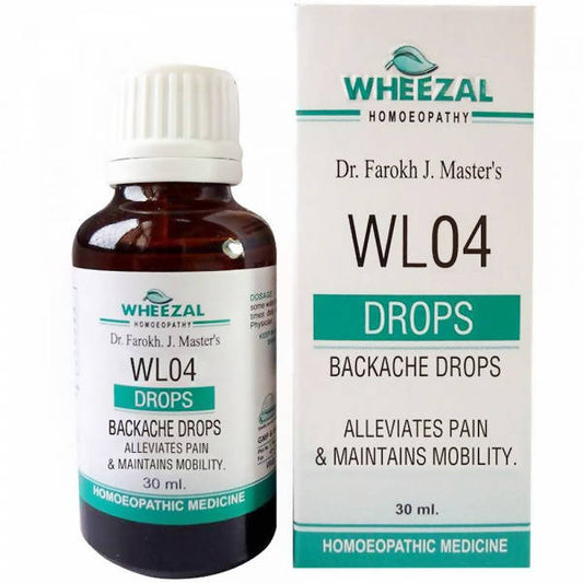 Wheezal Homeopathy WL-04 Backache Drops