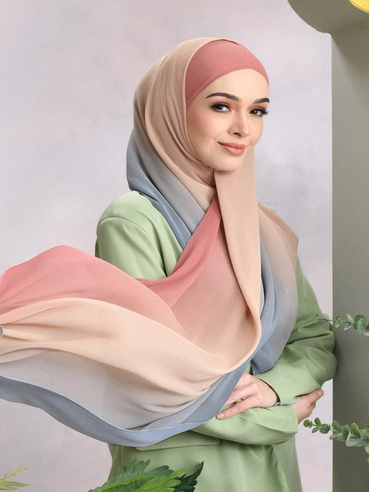 Women Crush Chiffon Daily Casual Wear Scarf Hijab Stole (78 x 28)