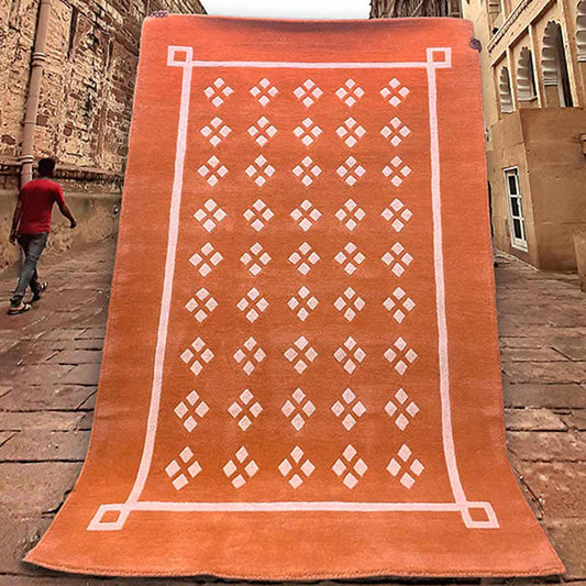 Jharokha Rug | Premium Wool | 8 X 5 ft