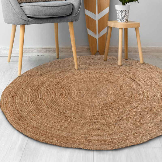 Cleo Jute Rug |  3 Feets, 4 Feets, 5 Feets & 6.5 Feets