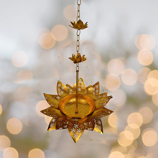 Decorative Lotus Hanging Urli