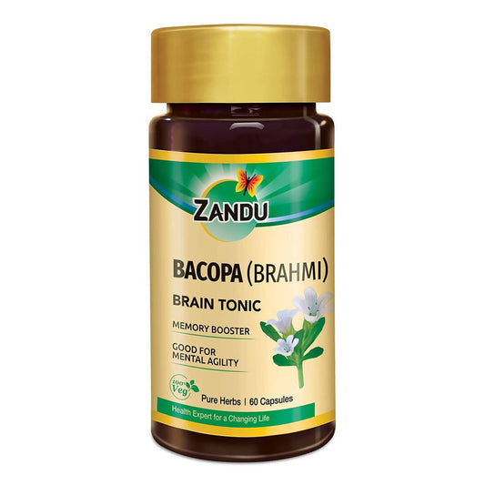 Zandu Bacopa (Brahmi) Brain Tonic Capsules