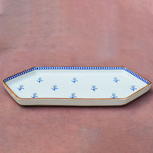 Ceramic Phulwari Platter