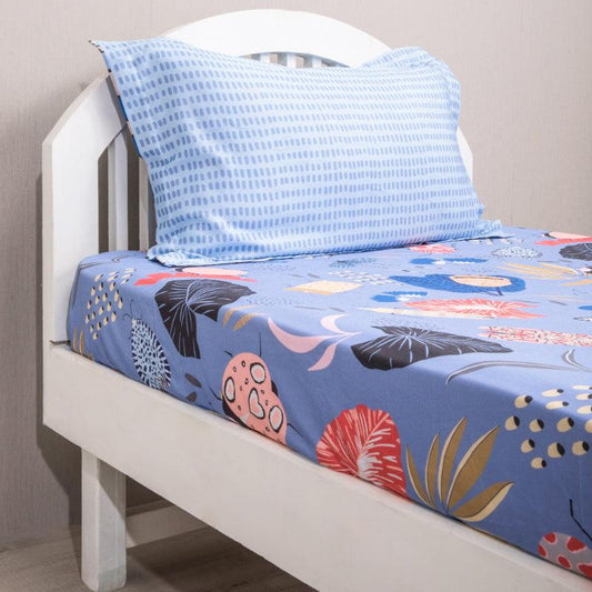 Blue Forest Of Adventures Bedding Set | Single Size