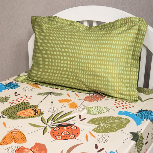 Green Forest Of Adventures Bedding Set | Single Size