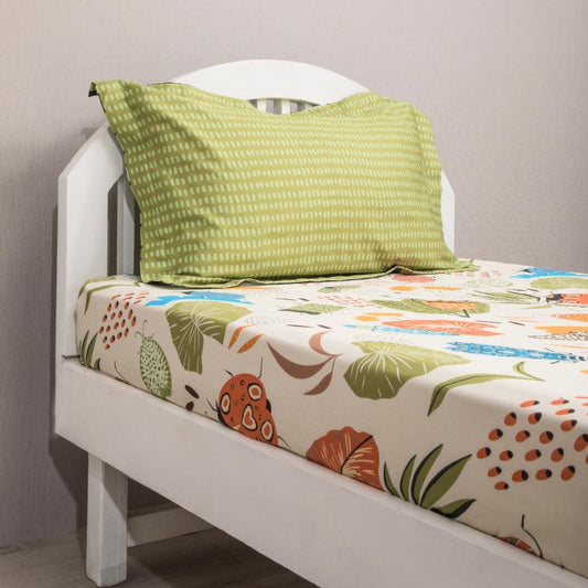 Green Forest Of Adventures Bedding Set | Single Size