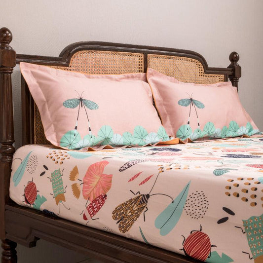 Pink Forest Of Adventures Bedding Set | King Size