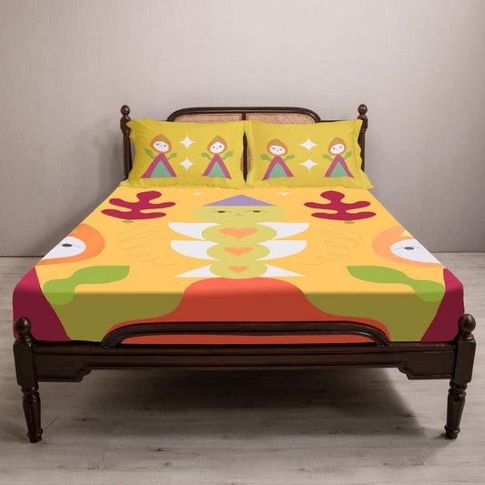 Vibrant Yellow Into the Unknown Bedding Set | King Size