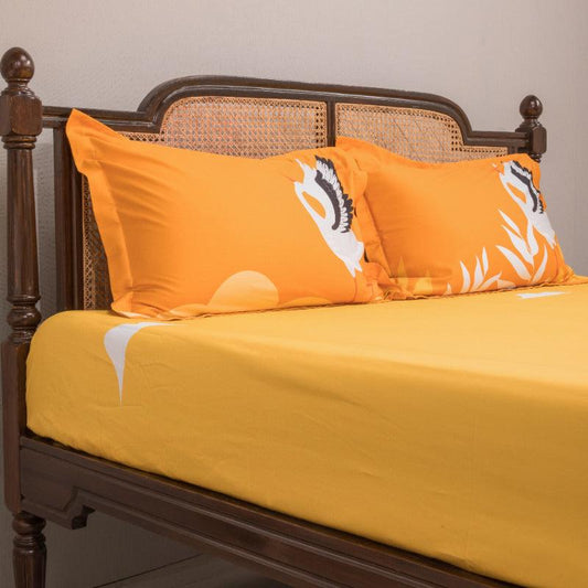 Yellow The Stork's Journey Bedding Set | King Size