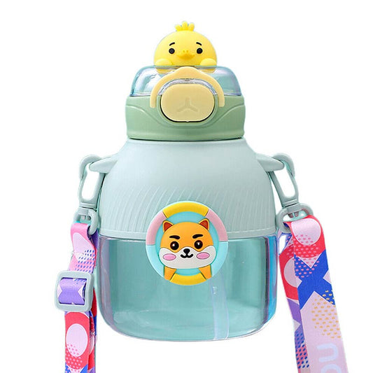 Green Cartoon Kids Sipper Bottle