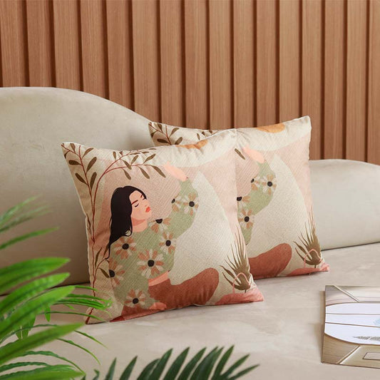 Enchantress Cushion Covers | Set of 2 | 16x16 Inches