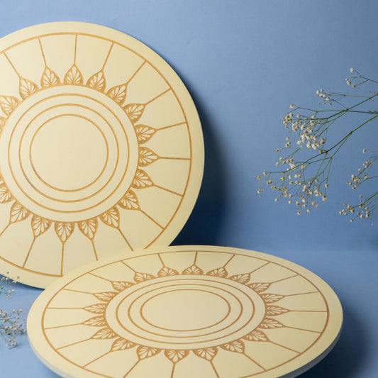 Ivory White Lazy Susan Platter | Single