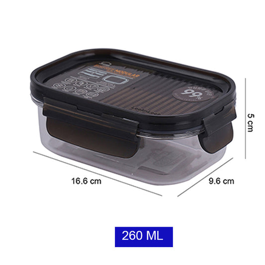 Rectangular Bisfree Modular Food Storage Container |  260ml, 450ml, 910ml, 1.2L, 1.5L