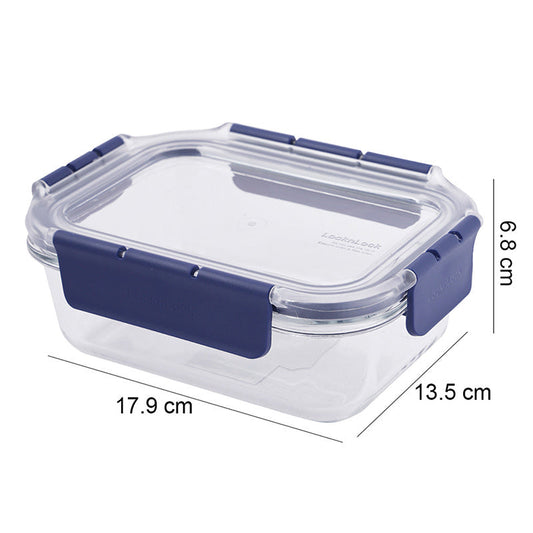 Rectangular Leak Proof Heat Resistant Glass Food Storage Container | 630ml, 1L, 1.6L, 2L