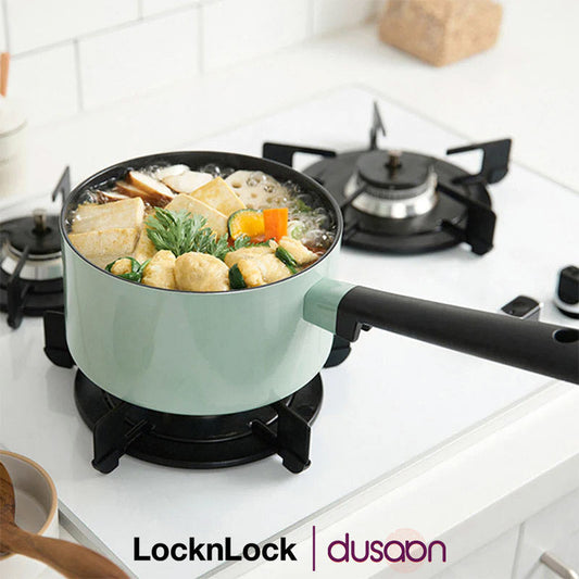 LocknLock Decore Green Sauce Pan  | Safe for all cooktops|  2.4 Litres