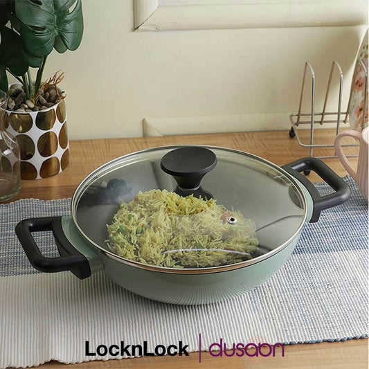 LocknLock Decore Mint Kadai | Safe for all cooktops | 10 Inches