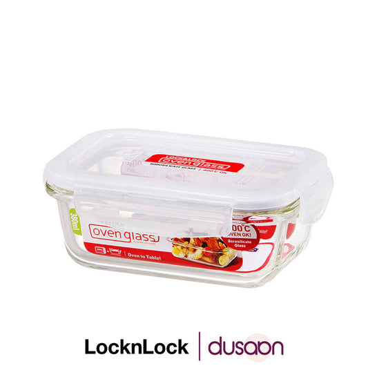 Oven Glass Rectangular Airtight Food Storage Container | 380ml, 630ml