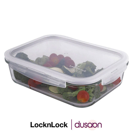 Rectangular Heat Resistance Leakproof Euro Glass Food Storage Container | 1.6L