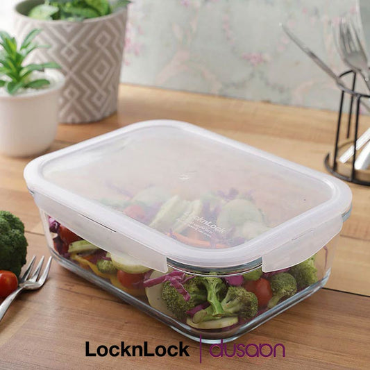 Oven Glass Rectangular Airtight Food Storage Container | 2L