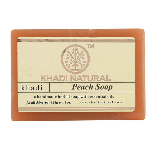 Khadi Natural Peach Soap - 125 gm - Pack of 2