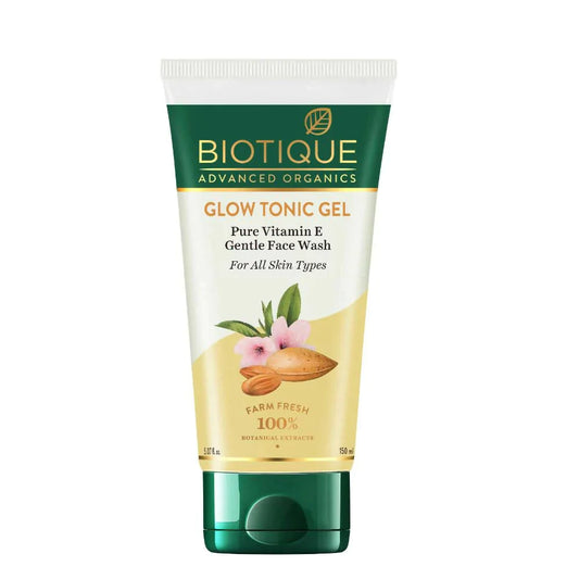 Biotique Glow Tonic Gel Pure Vitamin E Gentle Face Wash - 150 ml