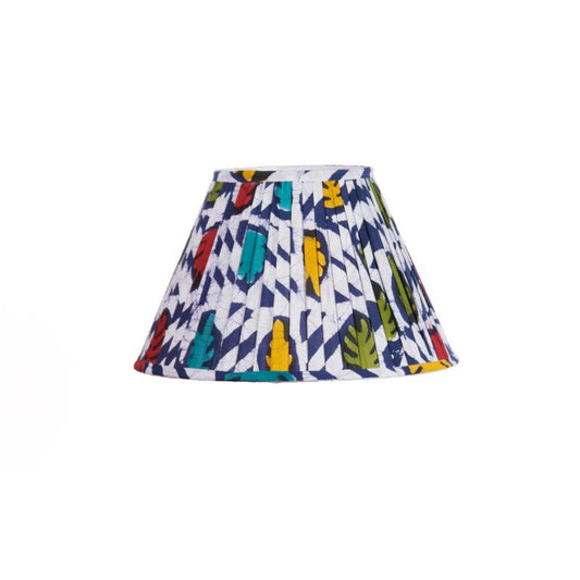 Multicolour Batik Pleated Empire Lampshade