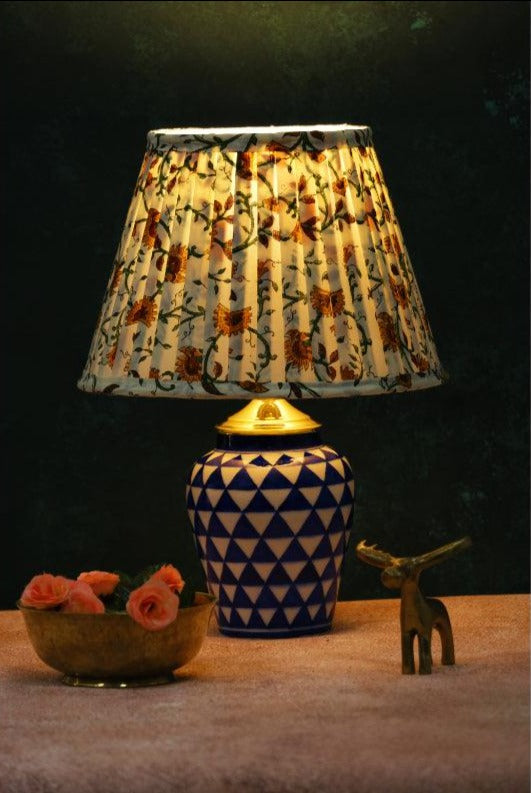 Merigold Block Print Pleated Empire Lampshade