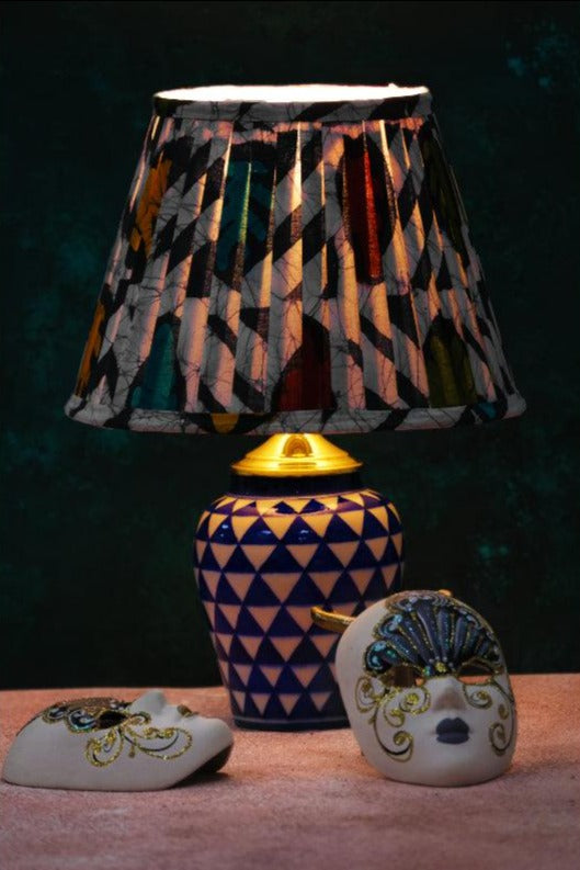 Multicolour Batik Pleated Empire Lampshade