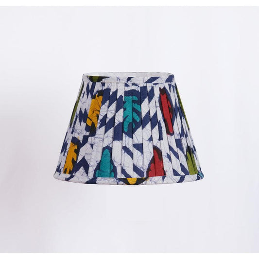 Multicolour Batik Pleated Empire Lampshade