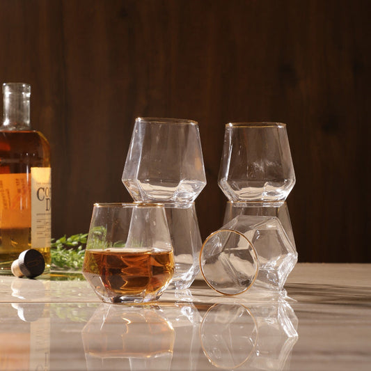 Geometric Whiskey Glasses | Set Of 6