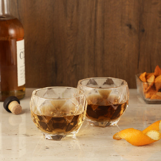 Wavy Whiskey Glasses | Set Of 2