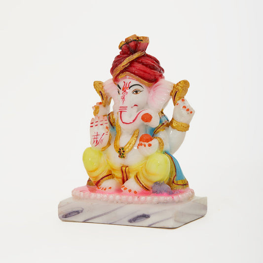 Pagadi Lord Ganesha Idol In Marble Dust