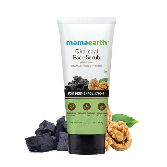 Mamaearth Charcoal Face Scrub For Deep Exfoliation - 100 gms