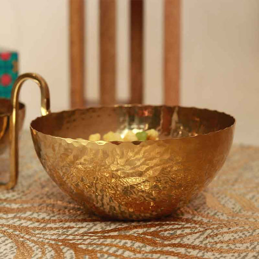 Gold Khichri Hammer Bowl