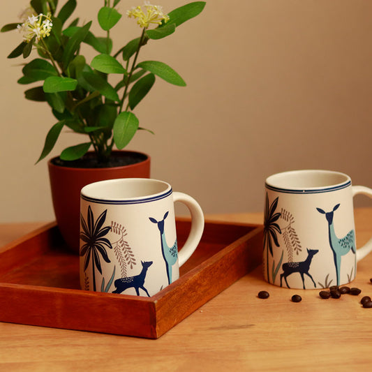 Enchanted Forest Ceramic Mugs | Set Of 2 | 300ml