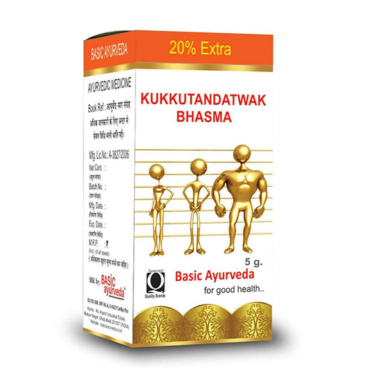 Basic Ayurveda Kukkutandatwak Bhasma - 5 gms