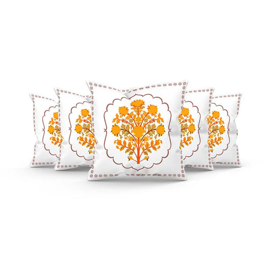 Manuela  Satrangi Cushion Covers | 13 Inch, 16 Inch | Set Of 5