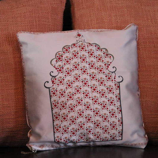 Jaun  Gul Jharokha Cushion Covers | 13 Inch, 16 Inch | Set Of 5