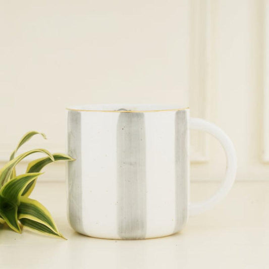 Elegant  Stripes Tea & Coffee Mug | 300ml | Multiple Colors