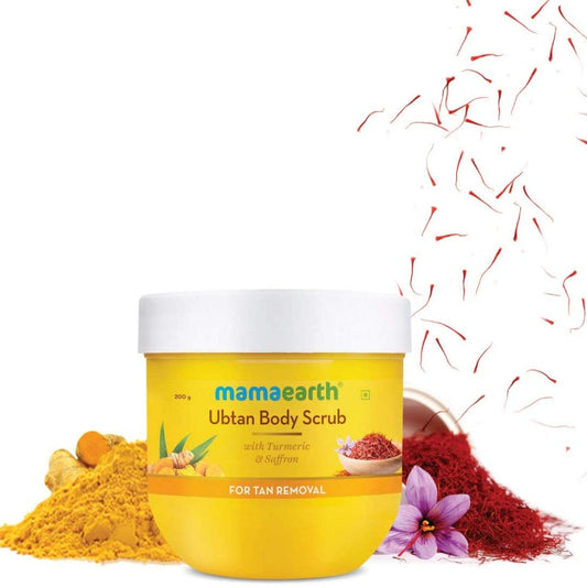 Mamaearth Ubtan Body Scrub with Saffron for Tan Removal - 200 gms