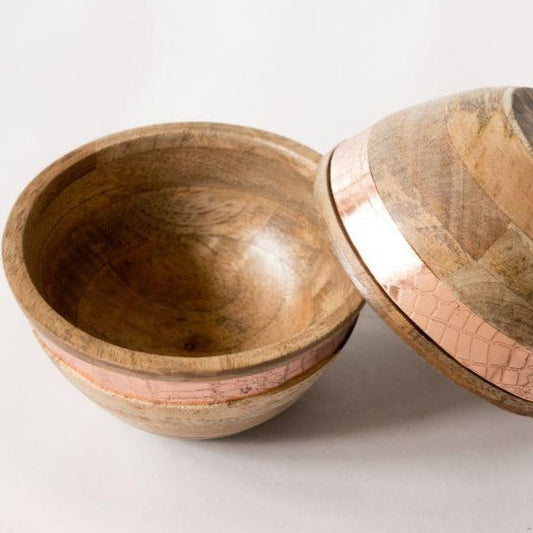 Crocodile Copper Nut Bowl