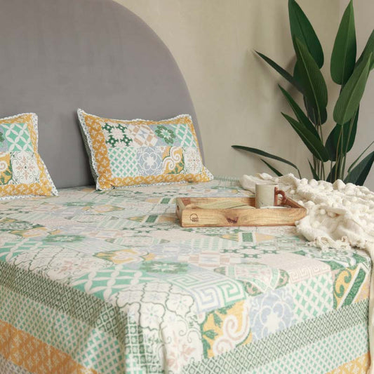 Emilla Printed Cotton Bedding Set | Double Size