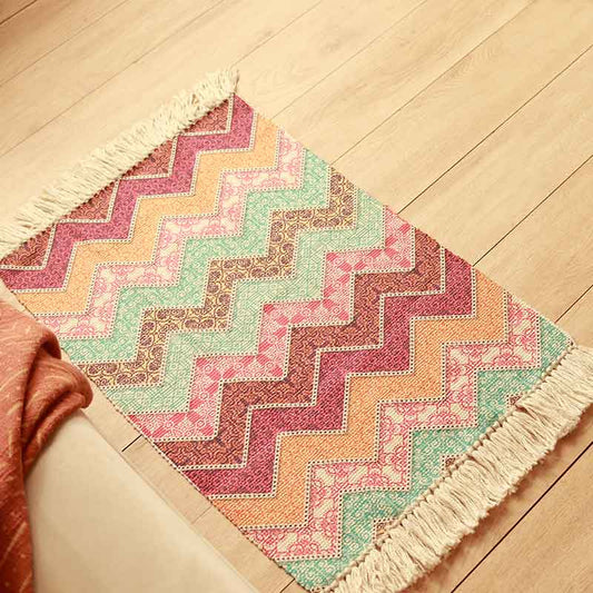 Vinatge Multi Colored Printed Doormat