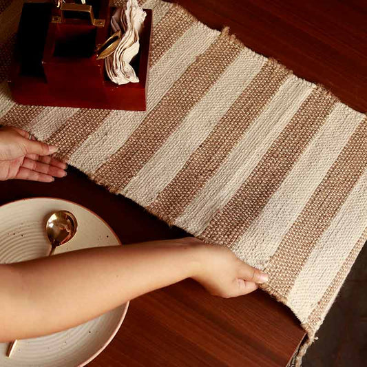 Multicolor Hand-loomed Cotton Runner | 72 x 13 Inches