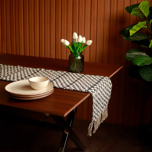 Multicolor Hand-loomed Cotton Runner | 72 x 13 Inches