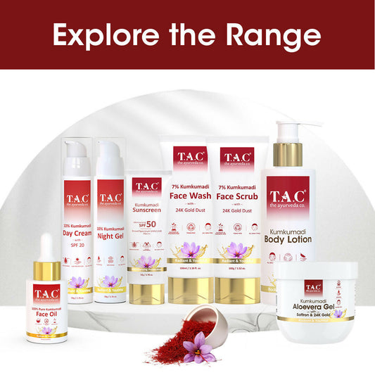 T.A.C - The Ayurveda Co. 7% Kumkumadi Face Scrub for Glowing & Radiant Skin