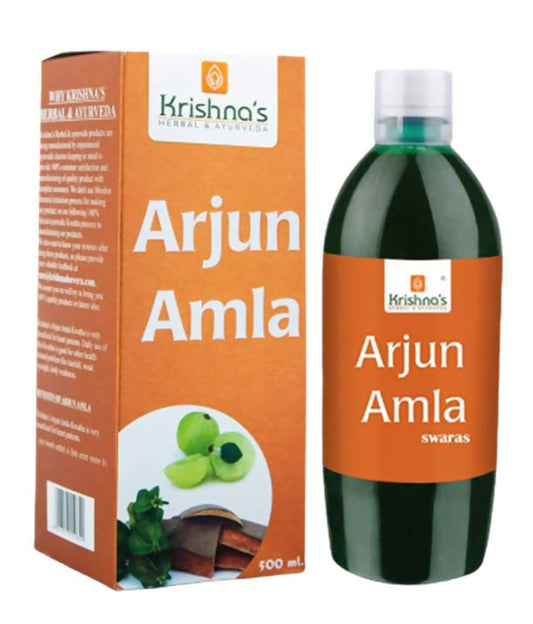 Krishna's Herbal & Ayurveda Arjun Amla Swaras - 400 ml