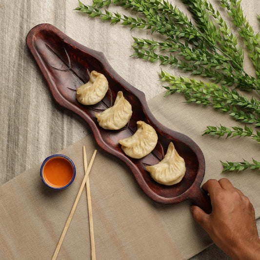 Wooden Leaf Platter | Multiple Colors