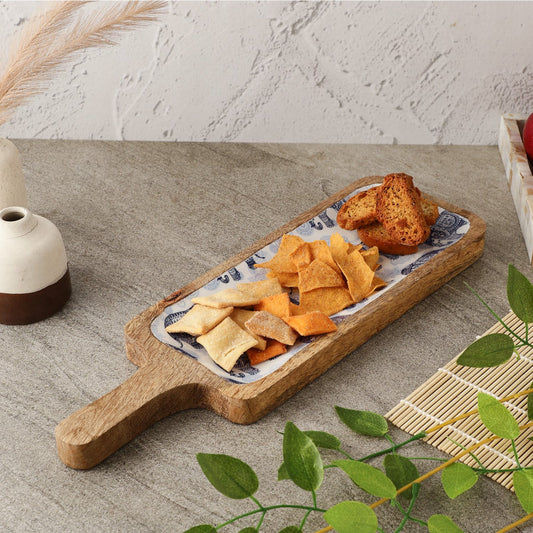 Wooden Paddle Shaped Platter | Royal Elephant