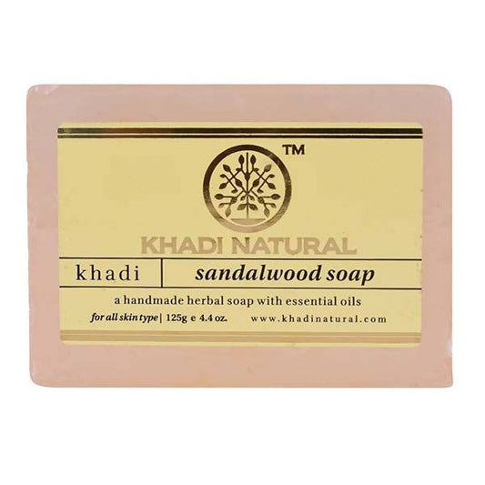 Khadi Natural Herbal Sandalwood Soap - 125 gm - Pack of 2